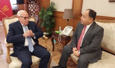 محافظ بورسعيد يستقبل وزير المالية لمتابعة عددا من المشروعات بالمحافظة