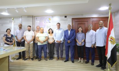 رئيس مياه المنيا يجتمع بمسئولي برنامج تحسين الخدمات «IWSP2»