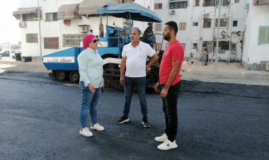 بدء أعمال رصف الطرق الداخلية بمنطقة قبضايا بنطاق حي الزهور في بورسعيد