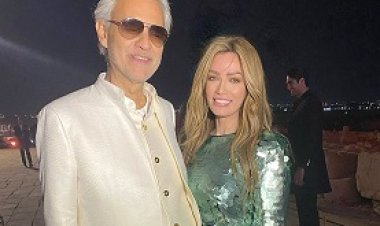 شيرين سليمان تنفرد بلقاء المطرب العالمي أندريا بوتشيلي