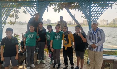 محطة الروضة تستقبل طلاب منارة هليوبولس للتوعية بأهمية ترشيد المياه