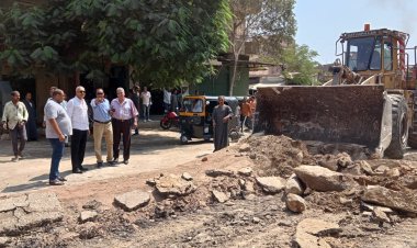 الجيزة تزيل تعديات المحال والأكشاك المخالفة لبدء تطوير ورصف طريق ترسا أبو النمرس