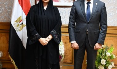 وزير الرياضة يبحث مع سفيرة الإمارات سبل تعزيز التعاون المشترك