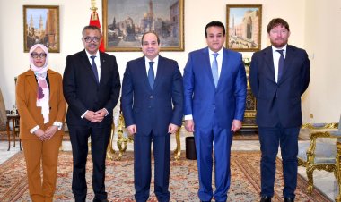 الرئيس السيسي يؤكد حرص مصر على تطوير التعاون مع منظمة الصحة العالمية