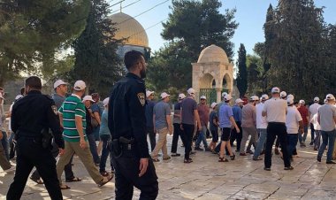 مستوطنون يقتحمون المسجد الأقصى وقوات الاحتلال تعتقل اثنين من حراسه