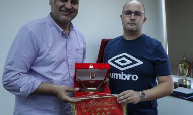 الأهلي يوجه الشكر للإسباني دانيال جوردو مدرب فريق اليد