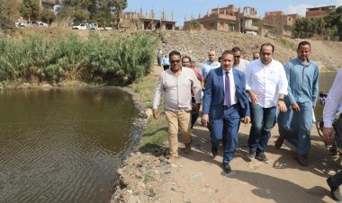 محافـظ المنوفية يزور جزيرة أبو داوود لمتابعة ارتفاع منسوب مياه النيل.. صور