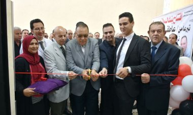 محافظ الشرقية يفتتح بنك الدم التجميعي وقاعة المحاضرات الجديدة بمستشفي منيا القمح المركزي