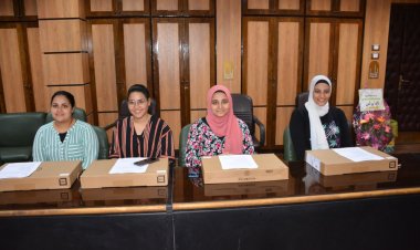 جامعة أسيوط تشهد احتفالية توزيع أجهزة لاب توب لذوي الهمم البصرية