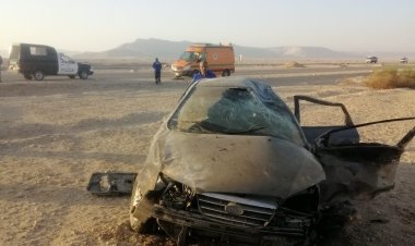 مصرع شاب إثر انقلاب سيارة ملاكي على الطريق الصحراوي بقنا