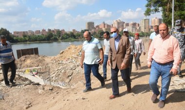 محافظ القليوبية يتفقد ممشى أهل مصر وشارع فريد ندا ببنها