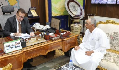 محافظ المنوفية يلتقي وفدا من أهالي مراكز أشمون ومنوف والسادات