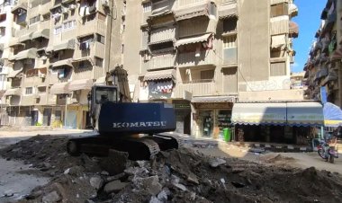 استمرار أعمال رفع كفاءة وتطوير منطقة قبضايا وشباب المدينة بحي الزهور