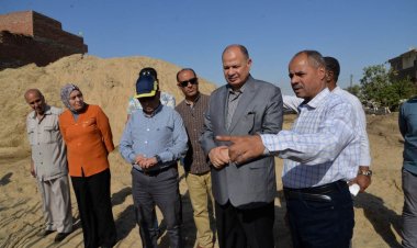 محافظ أسيوط يتفقد محطة رفع الصرف الصحي الرئيسية بقرية المعصرة