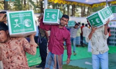 مركز الملك سلمان للإغاثة يوزع 950 سلة غذائية للاجئي الروهينجا ببنجلاديش