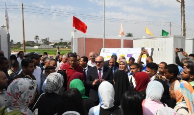 محافظ قنا يشهد التشغيل الجزئي لمحطة صرف صحي نجع سعيد بدشنا 