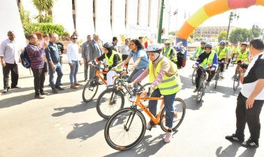 محافظة أسيوط تشارك في ماراثون للدراجات بمناسبة الاحتفال بمرور 50 عامًا على تأسيس العلاقات المصرية الإماراتية