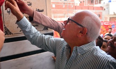 محافظ بورسعيد يفتتح مسجد عمر بن الخطاب  بقرية أم خلف جنوب بورسعيد