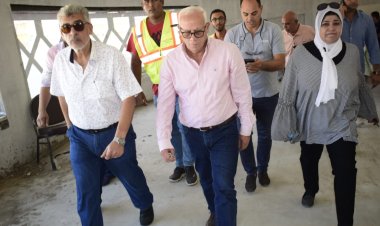محافظ بورسعيد يتفقد سير العمل في الجراج المتعدد الطوابق بحي العرب
