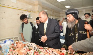 محافظ أسيوط يزور طلاب «سانت ماري» بالمستشفى الجامعي