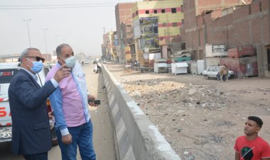 محافظ القليوبية يتابع أعمال تطوير شارع فريد ندا ببنها