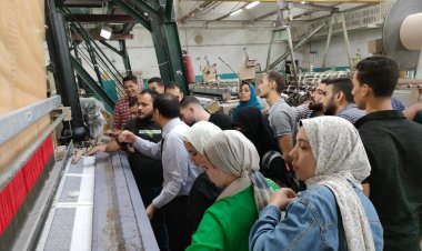 زيارة علمية لطلاب جامعة الدلتا التكنولوجية إلى شركة مصر للغزل والنسيج