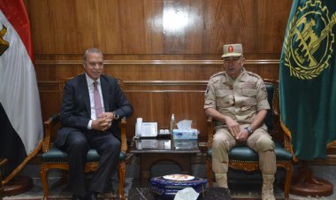 محافظ القليوبية يستقبل رئيس أركان قوات الدفاع الشعبي والعسكري