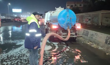 "مياه القليوبية: استمرار رفع تجمعات مياه الأمطار بمناطق المحافظة