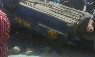 إصابة أمين شرطة و 3 مجندين في حادث تصادم أمام سجن أبو زعبل