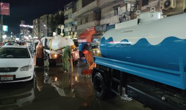 توجيهات من محافظ المنوفية بشفط تجمعات الأمطار بشبين الكوم والباجور