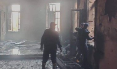 نشوب حريق هائل داخل مدرسة ابتدائية في نجع حمادي