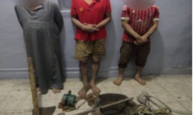 ضبط 3 أشخاص لقيامهم بالتنقيب عن الآثار بالشرقية