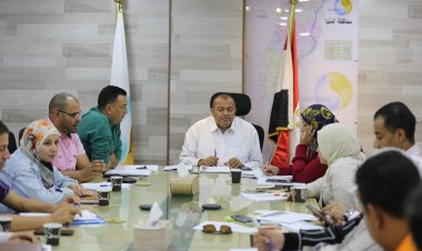 رئيس مياه المنيا يتابع نسب تنفيذ أعمال مشروعات «حياة كريمة»