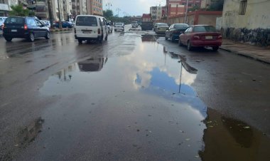 تساقط أمطار كثيفة على محافظة بورسعيد صباح اليوم