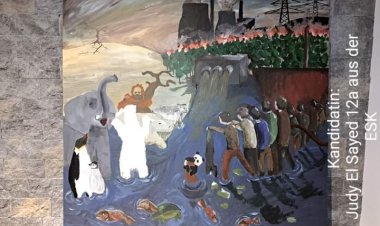 السفارة الألمانية بالقاهرة تطلق مسابقة فنية لزيادة وعي طلاب المدارس بقضايا المناخ.. صور