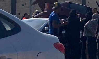 انقلاب وتحطم 4 سيارات في حادث مروع أمام مقابر بورسعيد