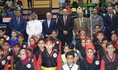 محافظ بورسعيد ونائب رئيس الاتحاد الدولي يفتتحان البطولة العربية لشباب الكونغ فو بمشاركة 9 دول