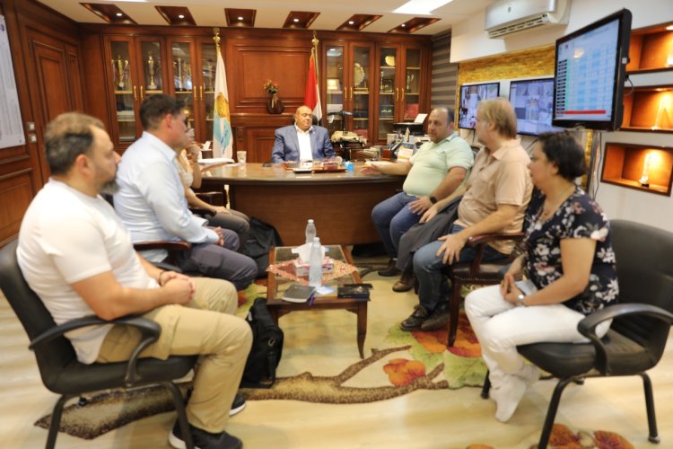 رئيس مياه المنيا يجتمع ومسؤلي برنامج تحسين الخدمات بالمحافظة (IWSP2)