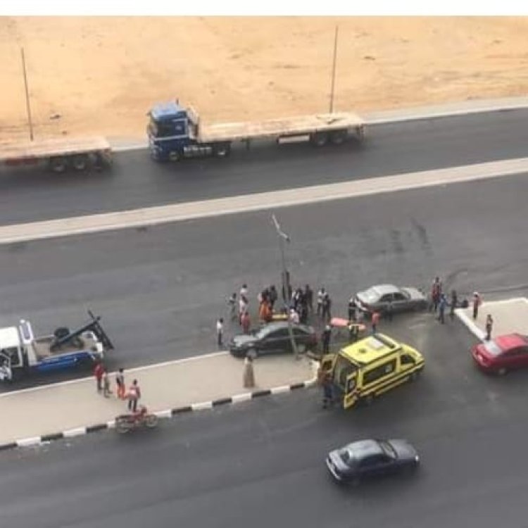 تهشم سيارتين فى حادث تصادم بالمعادى