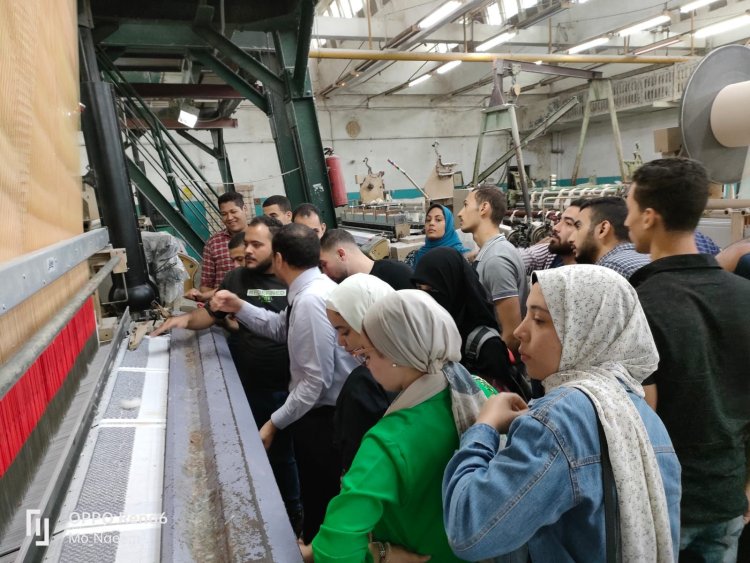 زيارة علمية لطلاب جامعة الدلتا التكنولوجية إلى شركة مصر للغزل والنسيج