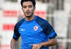 عمر جابر يدعم الزمالك أمام المصري من المدرجات