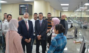 محافظ  القليوبية يتفقد مبني مجلس مدينة شبين القناطر بعد الانتهاء من إنشائه