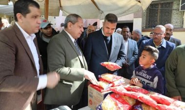 افتتاح معرض السلع الغذائية بمقر جمعية الشبان المسلمين في المنيا