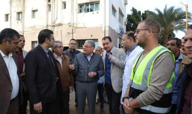 محافظ المنيا يتفقد مستشفى بني مزار المركزي ومجمع المصالح الحكومية