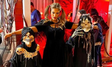 إيناس علي «ساحرة شريرة» بصحبة ابنة شقيقتها في الهالوين