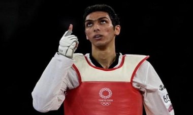 «الأولمبية» تهنئ سيف عيسى بصدارة التصنيف العالمي للتايكوندو