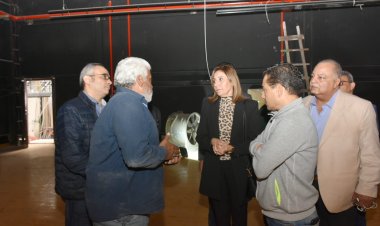 وزيرة الثقافة تتفقد مسرح السامر بالعجوزة وتوجه بتذليل كافة العقبات لتطويره