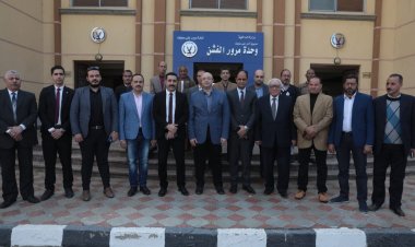 محافظ بني سويف يتفقد مشروع إنشاء  وحدة مرور الفشن