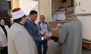 محافظ الدقهلية يشهد تسليم الدفعة 14 من لحوم صكوك الأضاحي