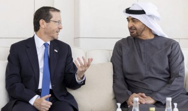 الشيخ محمد بن زايد يستقبل الرئيس الإسرائيلي في الإمارات